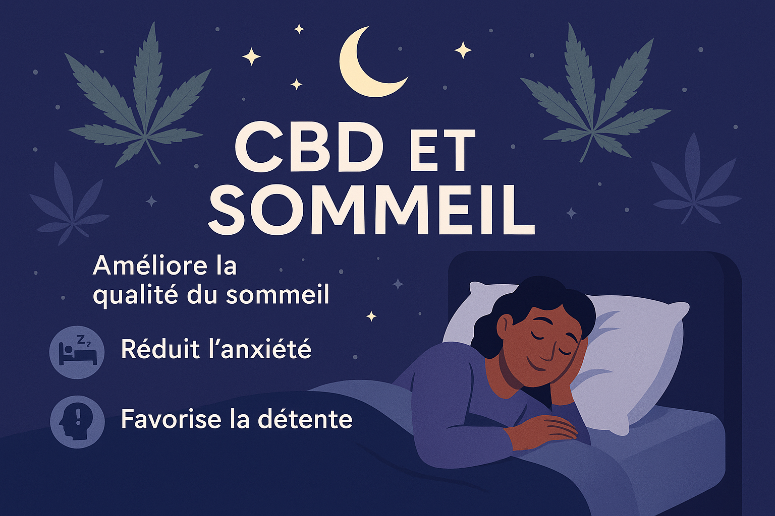 🌙 CBD et sommeil : comment le cannabidiol peut améliorer vos nuits ?